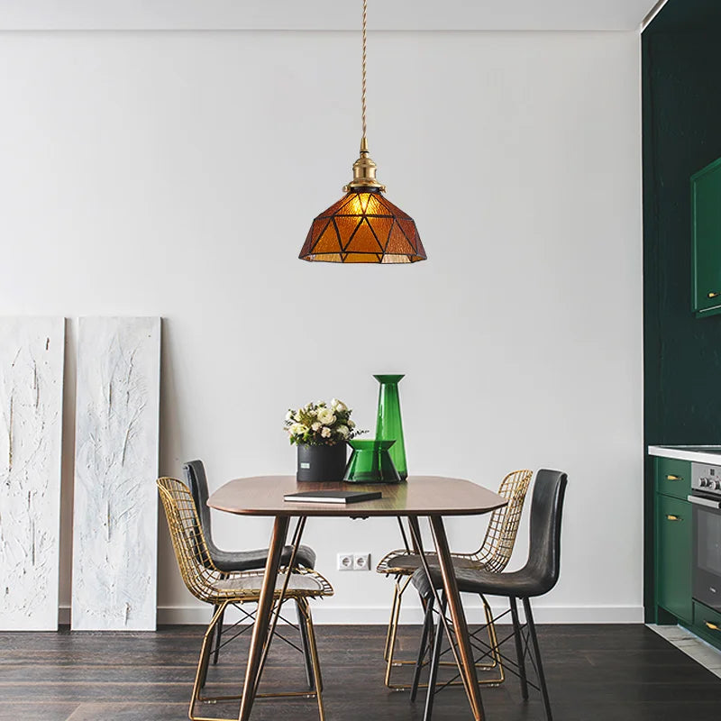 DecorBites™ Blue Glass LED Pendant Light - Nordic Modern Hang Lamp