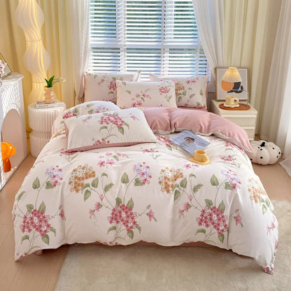 DecorBites™ Cotton Single Duvet Cover - Skin Friendly Quilt Cover for Single King Bed