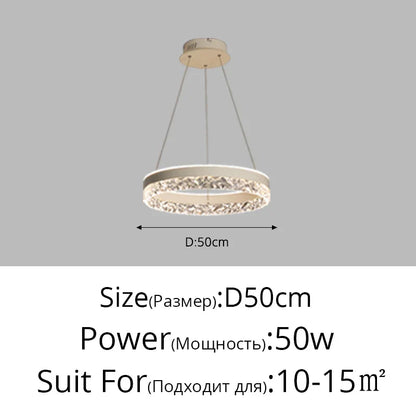 DecorBites™ LED Chandelier Pendant Light with Remote Control for Home Decor