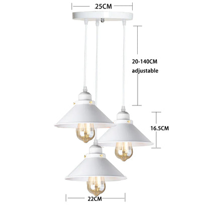 DecorBites™ Industrial Black Pendant Light Dimmable Kitchen Ceiling Fixture