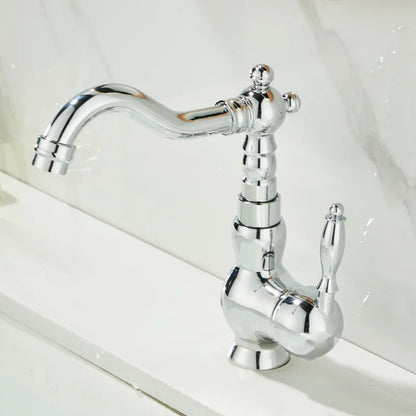 ™ Gold Basin Faucet Single Handle Bathroom Sink Tap Hot Cold Mixer Tap