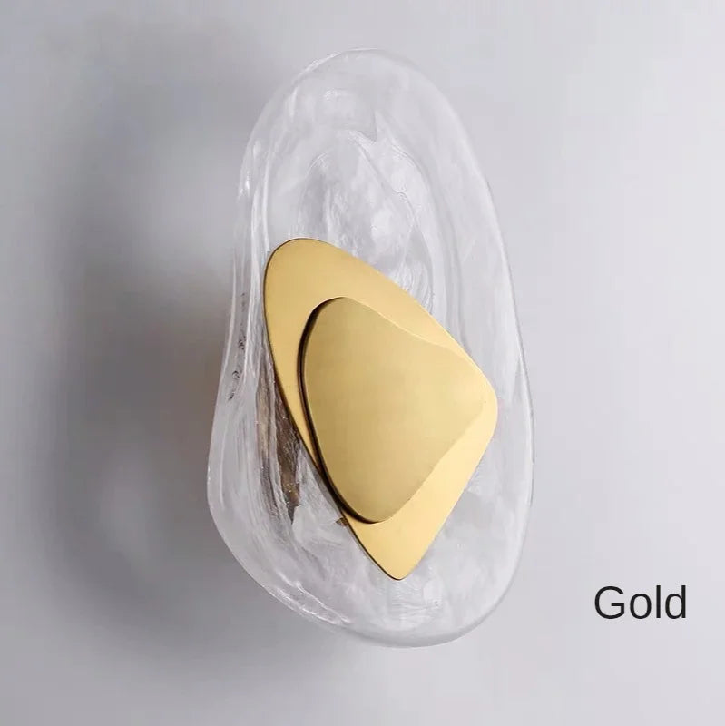 DecorBites™ Glass Wall Lamp LED Sconce Minimalist Design for Bedroom Living Room Aisle