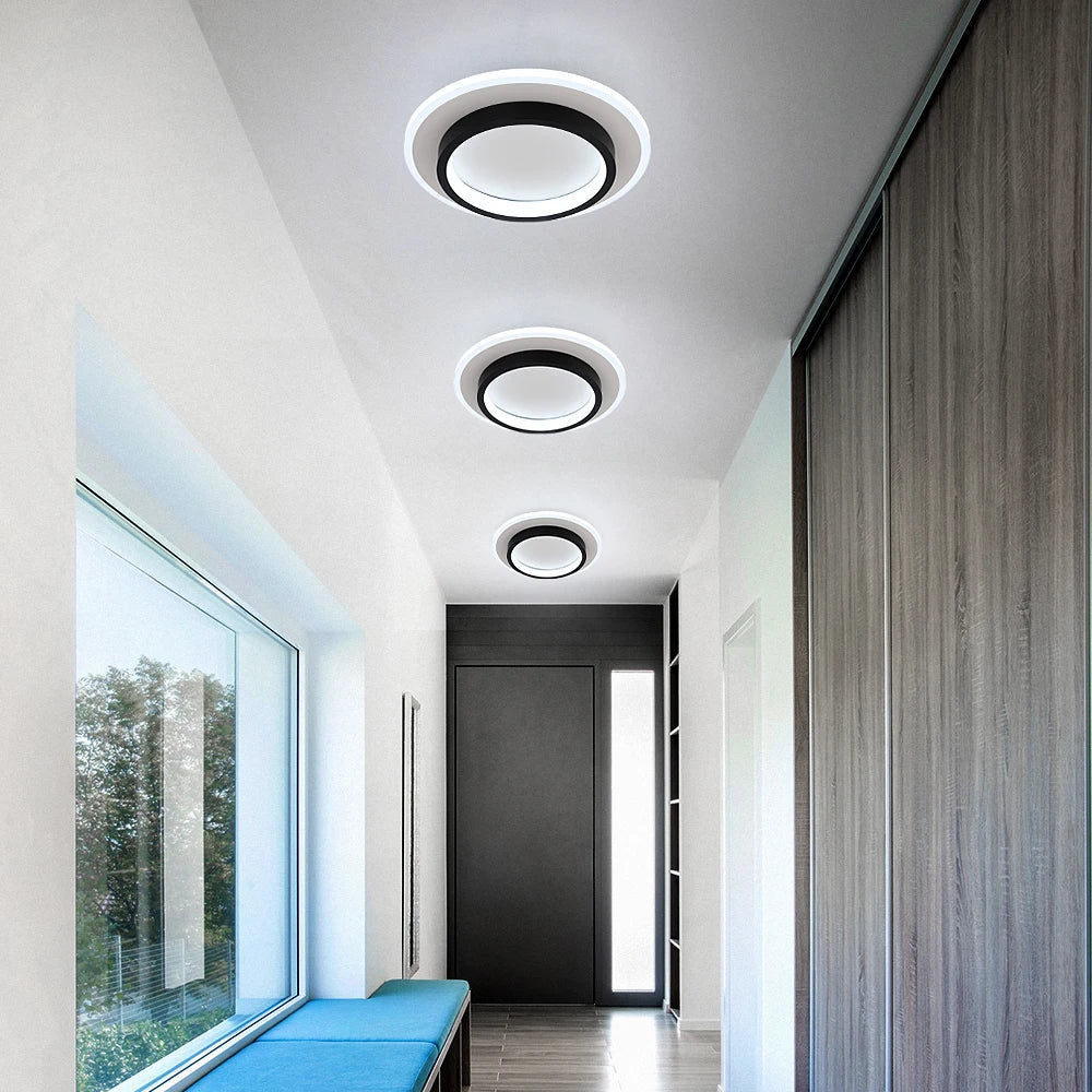 DecorBites™ Acrylic LED Ceiling Lamp: Modern Home Decor Lighting for Bedroom, Hallway, and Aisle