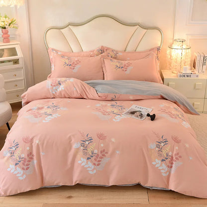 DecorBites™ Cotton Thickened Bedding Set - Single/Double Size, High Quality, Warm & Soft.