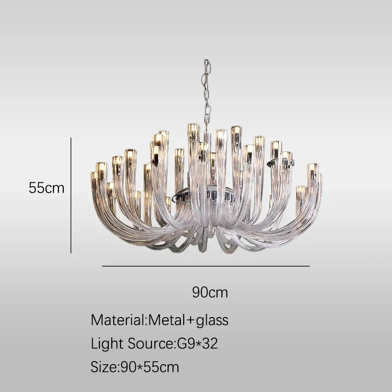 DecorBites™ Glass Tube Dining Chandelier Modern Lamps