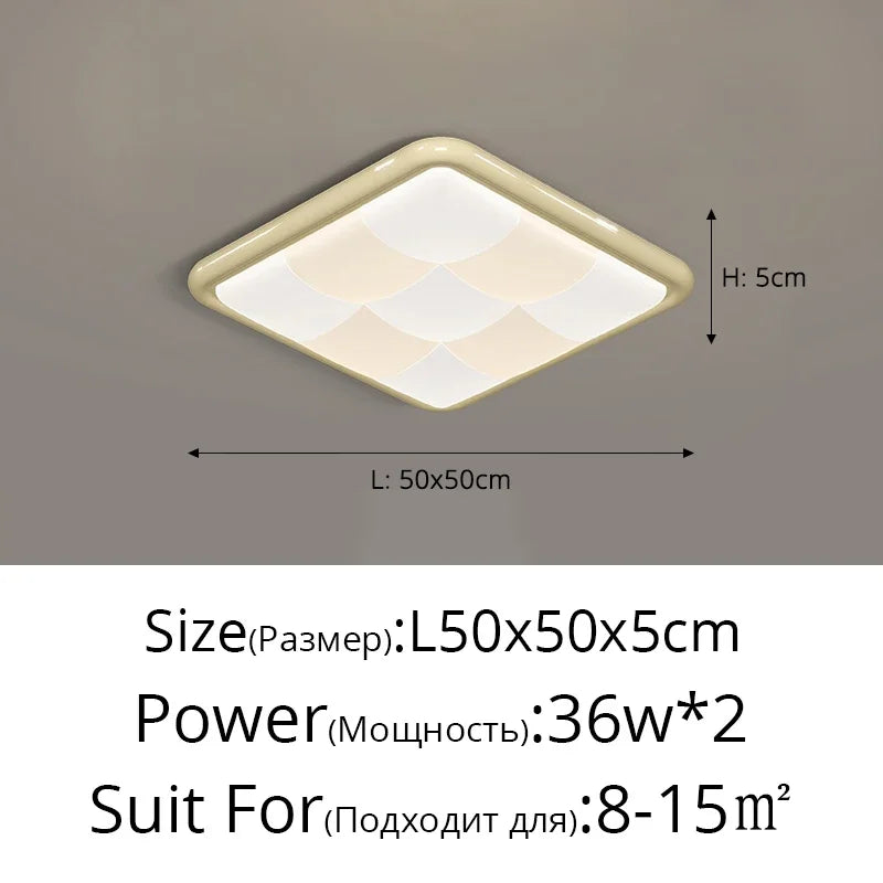DecorBites™ Cream Style LED Ceiling Lights - Modern, Simple, Atmospheric Lighting for Home
