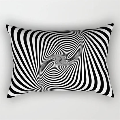 DecorBites™ Geometric Wave Line Waist Pillowcase Set