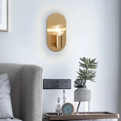DecorBites™ Gold Wall Lamp Sconce for Modern Bedroom Decor and Night Light