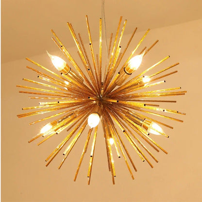 DecorBites™ Geometric Ball Chandelier: Modern LED Lighting for Living Room & Dining Room