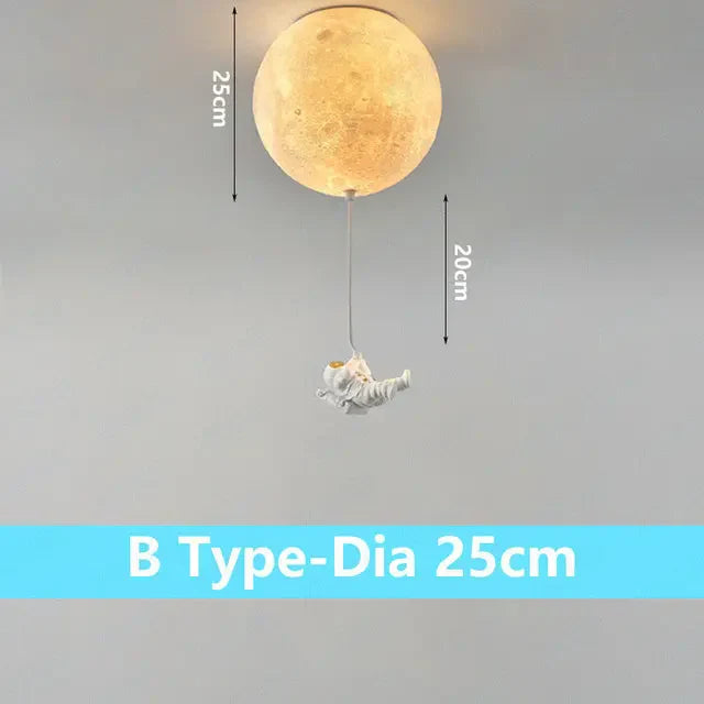 DecorBites™ Astronaut Bubble Chandelier Light - Moonlight Bedroom Ceiling Lamp