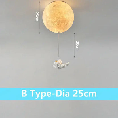 DecorBites™ Astronaut Bubble Chandelier Light - Moonlight Bedroom Ceiling Lamp