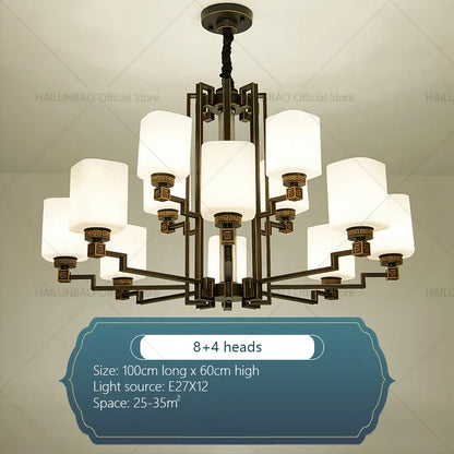 2024 New Duplex Villa Chandelier: DecorBites™ High Jump Floor Hollow Lamps Lighting