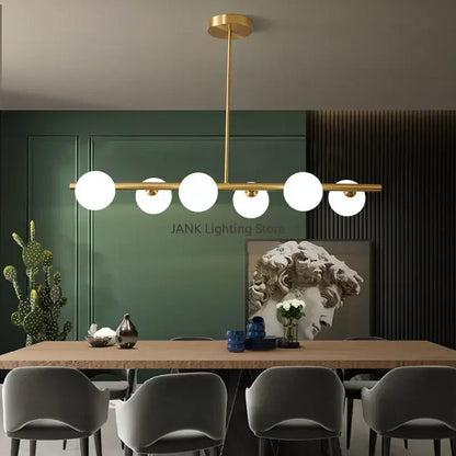 DecorBites™ Glass Ball Chandelier - Modern LED Pendant Lamp for Home Decor