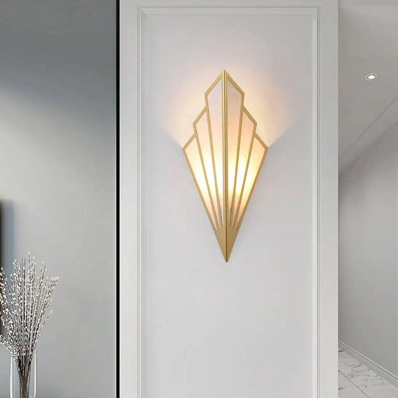 ™ LED Fan-Shaped Indoor Wall Lamp for Corridor Aisle Staircase Bedroom Lighting