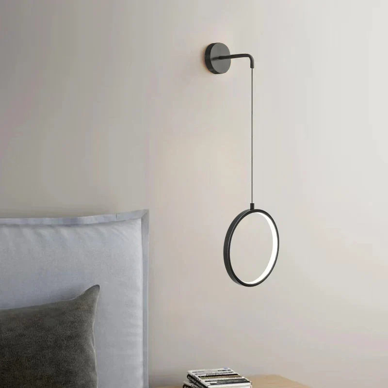 DecorBites™ Black Ring LED Wall Lamp - Modern Nordic Style Indoor Light Fixture
