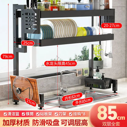 ™ Kitchen Sink Dish Drying Rack Cutlery Organizer Shelf Counter Storage