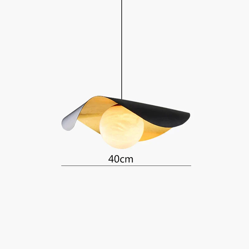 DecorBites™ Black Gold Glass Ball Pendant Light: Retro Nordic LED Bar Fixture