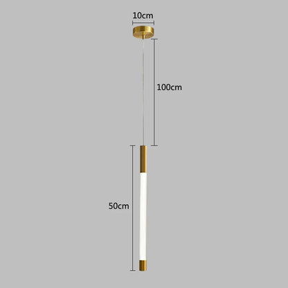 DecorBites™ Gold Ring Pendant Lights Warm White LED U Shape Hanging Lamp