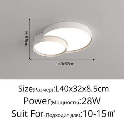 DecorBites™ LED Acrylic Chandelier - Modern Indoor Lighting for Bedroom Kitchen Living Room