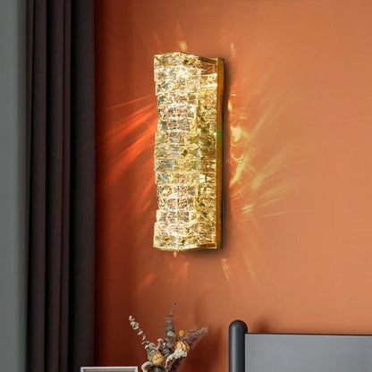 DecorBites™ Contemporary Crystal Wall Sconce for Bedside, Bathroom, Corridor, Aisle, TV Background Lighting