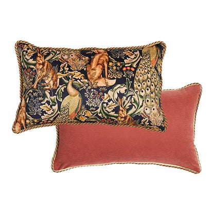 DecorBites™ Cat Print Velvet Cushion Cover