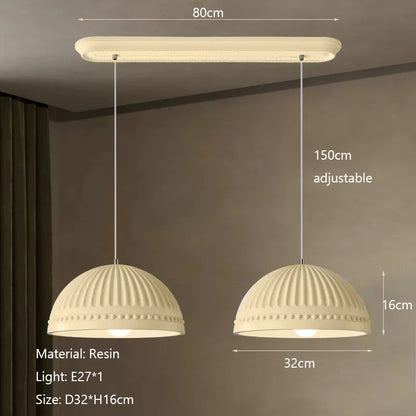DecorBites™ French Cream Style LED Chandelier for Restaurant Bar and Kitchen