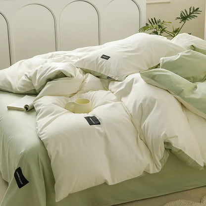 DecorBites™ Cotton Bedding Set Super Soft Comforter All Season Home Textile