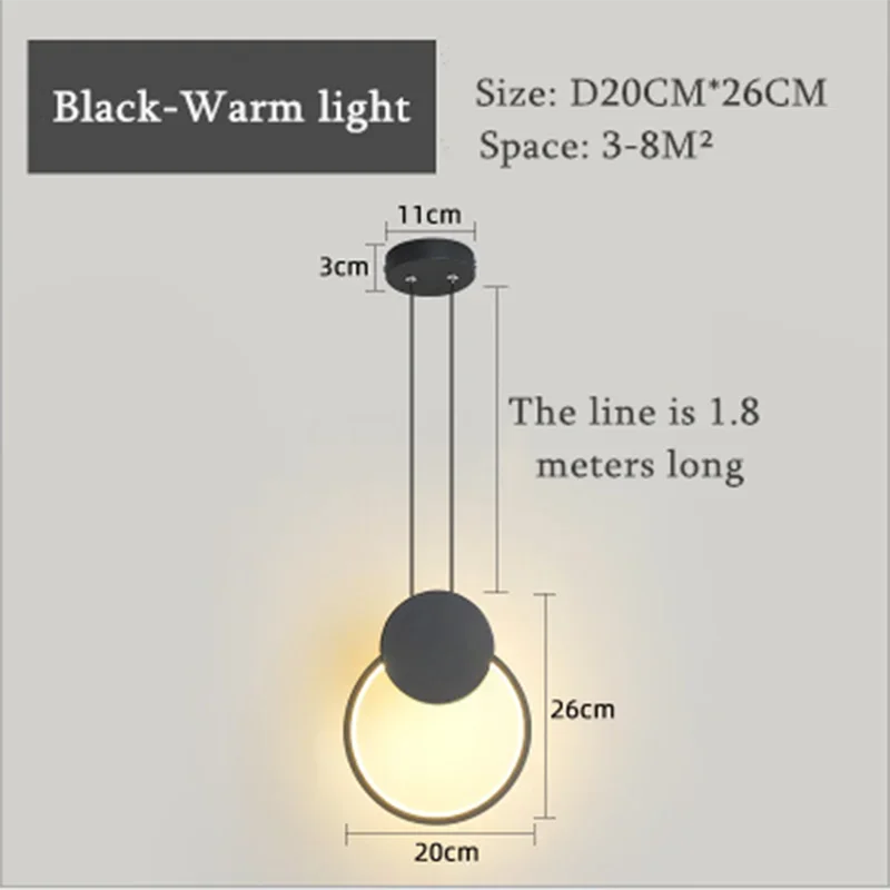 DecorBites™ Luxe Nordic Circle Lamp for Home Decor & Ambiance