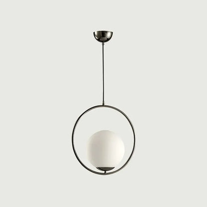 DecorBites™ Glass Ball Pendant Light Fixture Iron Luminaire Chandelier