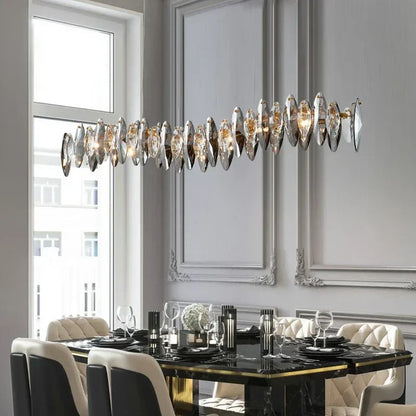 DecorBites™ Crystal Ceiling Chandelier LED Modern Luxury Lighting for Living Dining Bedroom