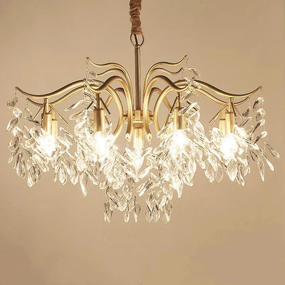 ™ Gold Crystal Ceiling Chandelier for Bedroom Dining Living Room