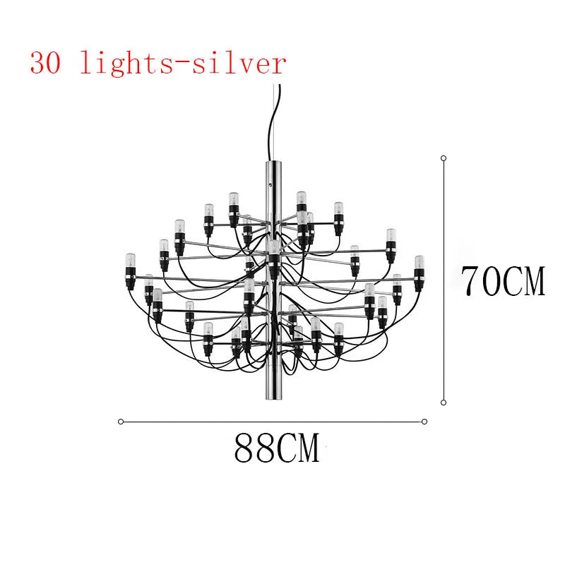™ LED Candle Chandelier: Elegant Italian Design Pendant Light for Home Decor