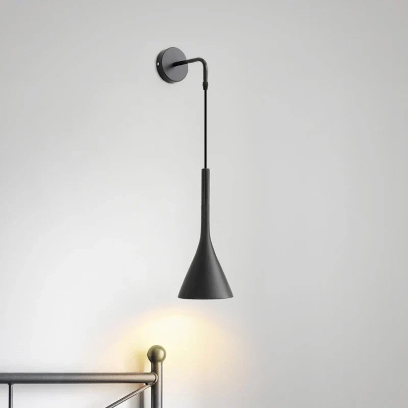 DecorBites™ Black Nordic LED Sconce Wall Light for Bedroom Reading Stairs Decor