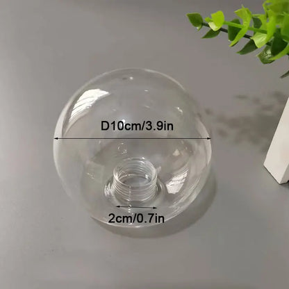 DecorBites™ Clear Glass Pendant Lamp Shade with 2.2cm Thread for Chandeliers & Hanging Lights