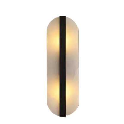 DecorBites™ Alabaster Oval Marble Wall Lamp for Indoor Living Room Bedroom Kitchen Corridor Lighting