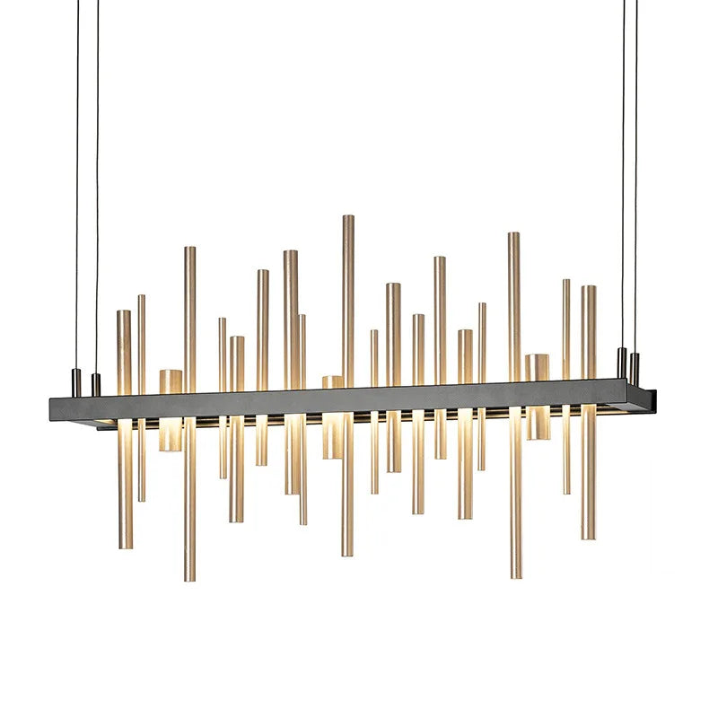DecorBites™ LED Stainless Steel Pendant Light Chandelier for Home Decor in Foyer, Living Room, Bedroom, Restaurant