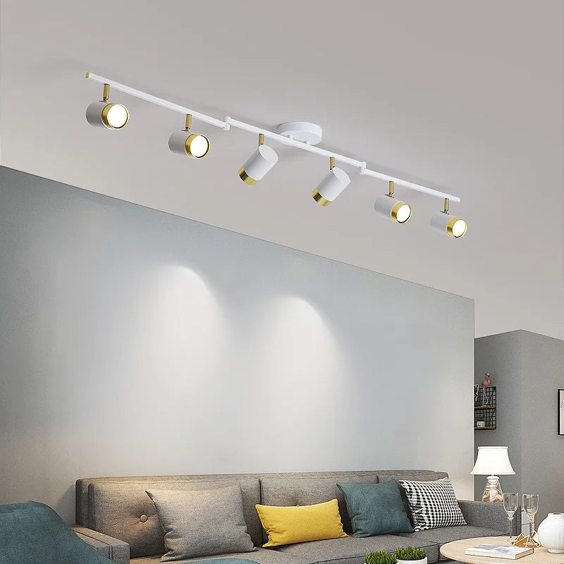 DecorBites™ Ceiling Chandelier Black White LED Spotlight for Living Room Bedroom Dining