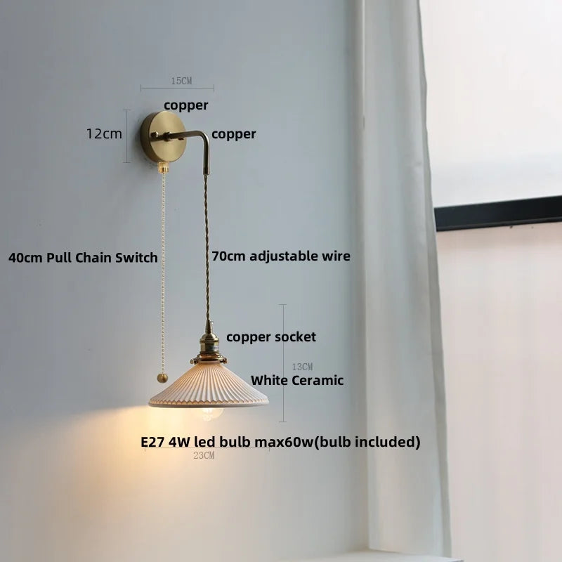 DecorBites™ Clear Glass LED Wall Lamp Modern Crystal Home Decor Bathroom Mirror Light