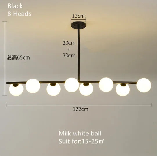 ™ Gold Glass Ball LED Pendant Light for Kitchen Dining Room Lighting