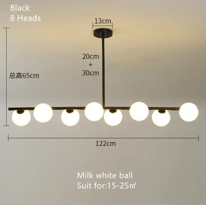 ™ Gold Glass Ball LED Pendant Light for Kitchen Dining Room Lighting