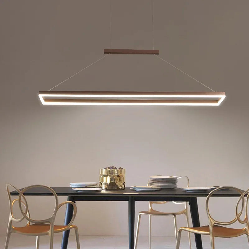 DecorBites™ Aluminum LED Ceiling Chandelier - Modern Design for Kitchen Island, Dining Table, Office, Bar