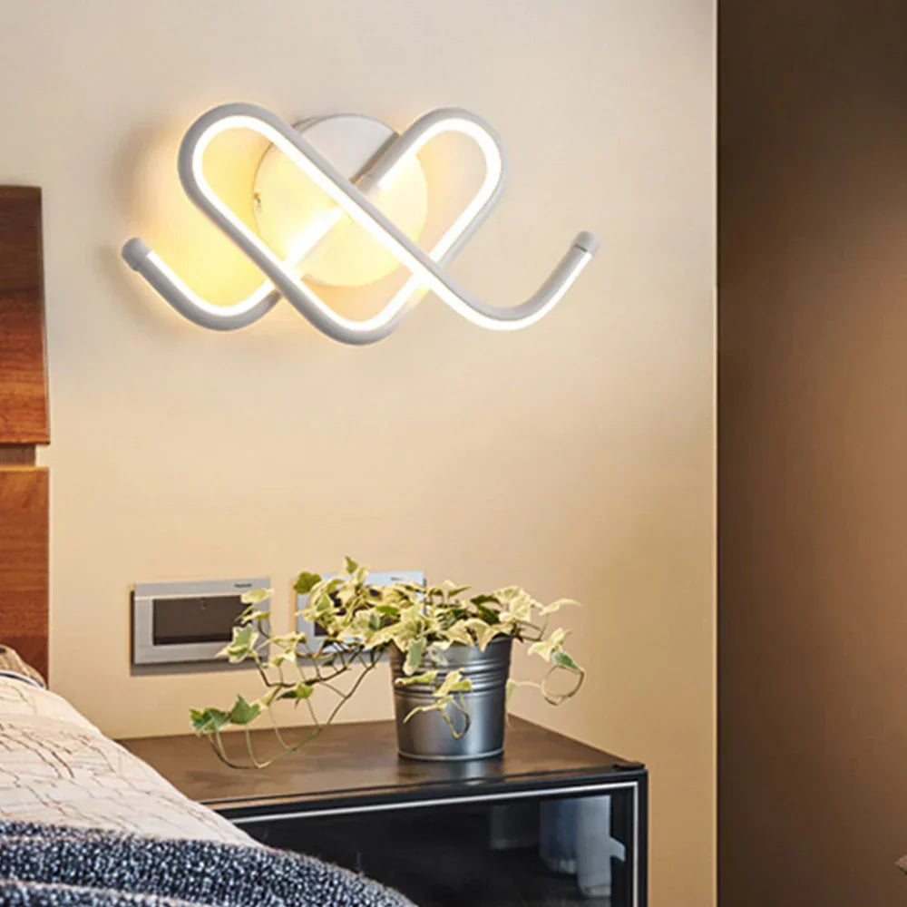 DecorBites™ LED Wall Sconce Light Acrylic Lamp for Bedroom Corridor Chandelier Style