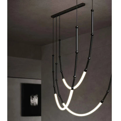 ™ Linear Creative Chandelier for Living Room Lobby, Bedroom, Hotel, Restaurant Lighting