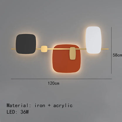 DecorBites™ Art Deco LED Wall Lamp 70/120cm Metal Sconce for Bedroom Parlor Hotel