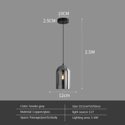 DecorBites™ Double Glass Wall Art Light - Luxury Nordic Style for Bedroom and Aisle Decor