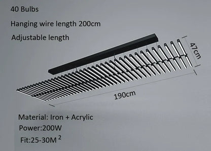 DecorBites™ LED Chandelier: Modern Art Pendant Lighting for Living Room, Dining Room, Office & Bar