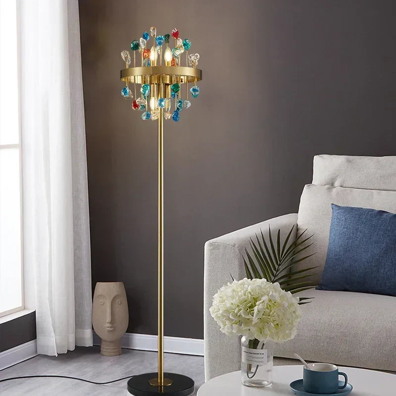 DecorBites™ Crystal Chandelier LED Lighting Fixture for Dining Room & Kitchen Island