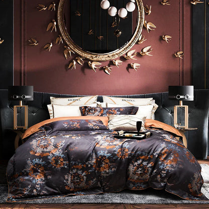 DecorBites™ 1500TC Jacquard Egyptian Cotton Bedding Set for Queen King Linens