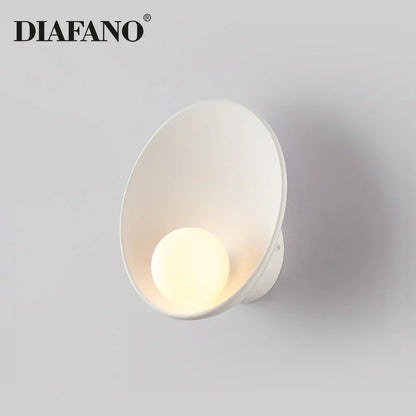 DecorBites™ Gypsum Glass LED Wall Sconce Minimalist Lighting for Bedroom Aisle Surface Mounted