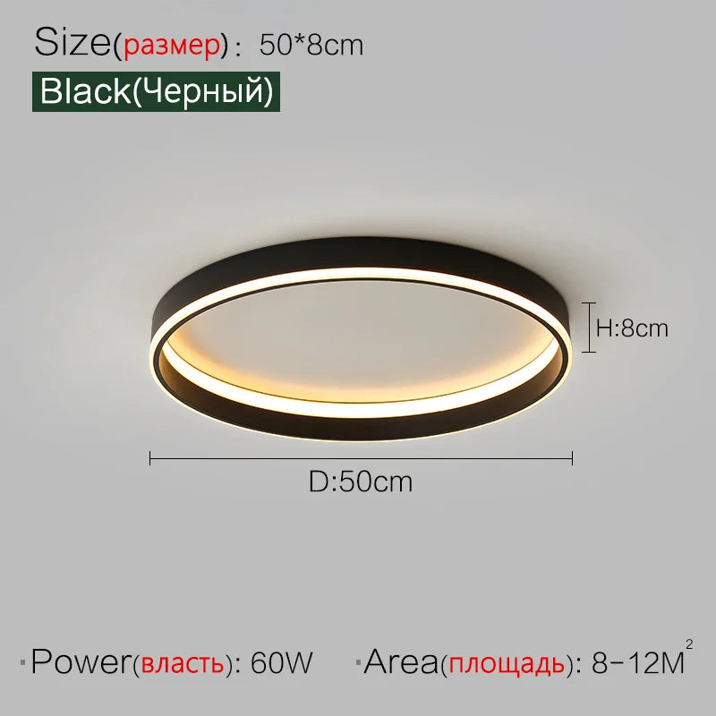 DecorBites™ Bedroom Lamp Ceiling Lights Modern Minimalist Master Bedroom Warm LED Lighting